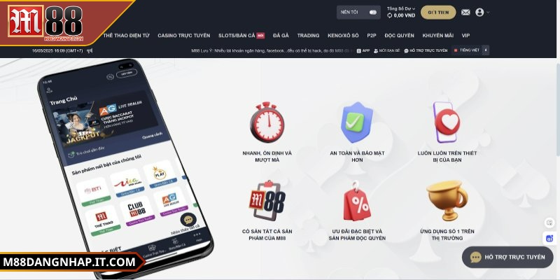 Tải app M88 - Hướng dẫn cài đặt trên mọi nền tảng di động Tổng quan về ứng dụng cá cược MANSION