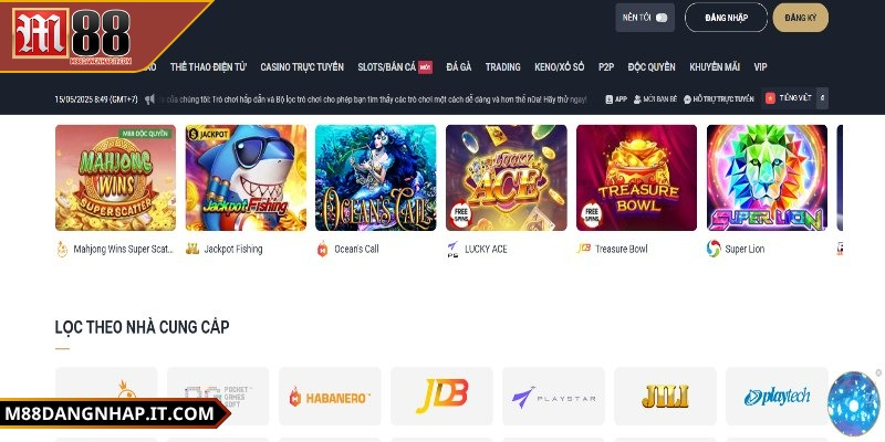 m88 - Trang Chủ M88 tạo dựng kho trò chơi bùng nổ, phong phú
