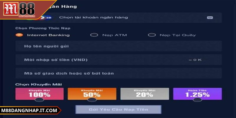 Nạp tiền vào casino M88 như thế nào? Các hướng dẫn chi tiết Quy trình nạp tiền vào casino M88 như thế nào nhanh chóng